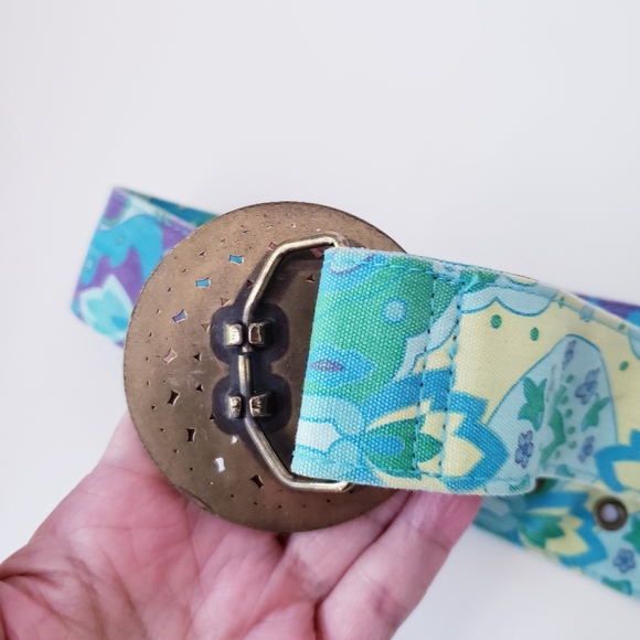 Vintage Blue Purple Colorful Belt - Picture 5 of 11